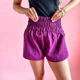 Elastic Waist Active Wear Shorts | Plum-women - bottoms - shorts-Zenana-Sister Shirts, Cute & Custom Tees for Mama & Littles in Trussville, Alabama.