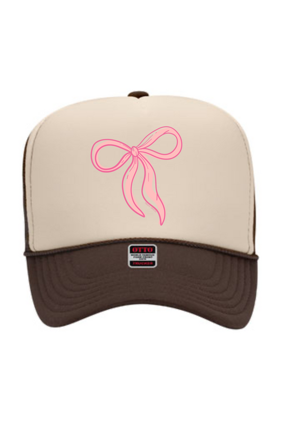 Oversized Bow | Adult Trucker Hat-Hats-Sister Shirts-Sister Shirts, Cute & Custom Tees for Mama & Littles in Trussville, Alabama.