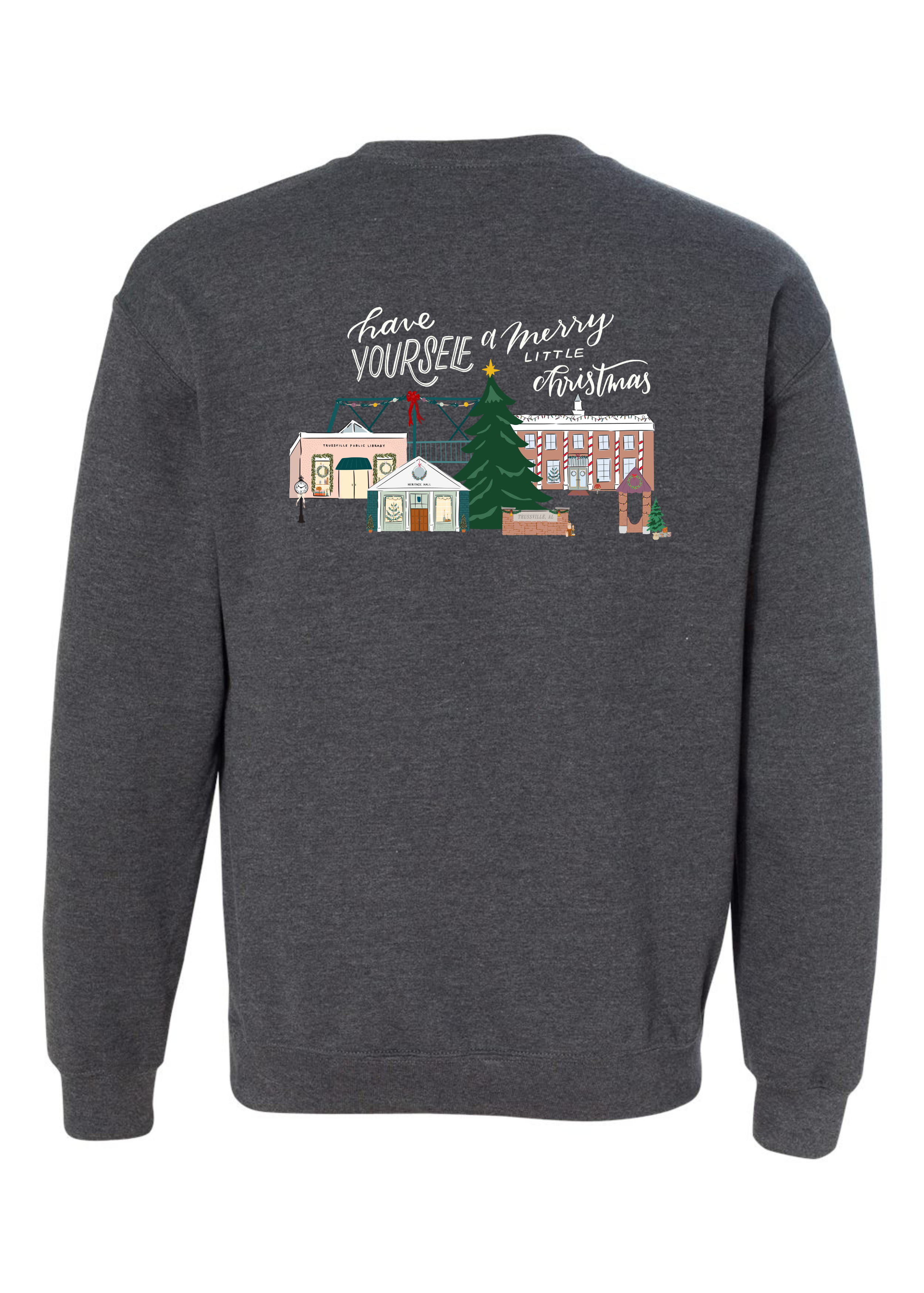Small Town Christmas | Kids Crewneck | RTS-Kids Crewneck-Sister Shirts-Sister Shirts, Cute & Custom Tees for Mama & Littles in Trussville, Alabama.