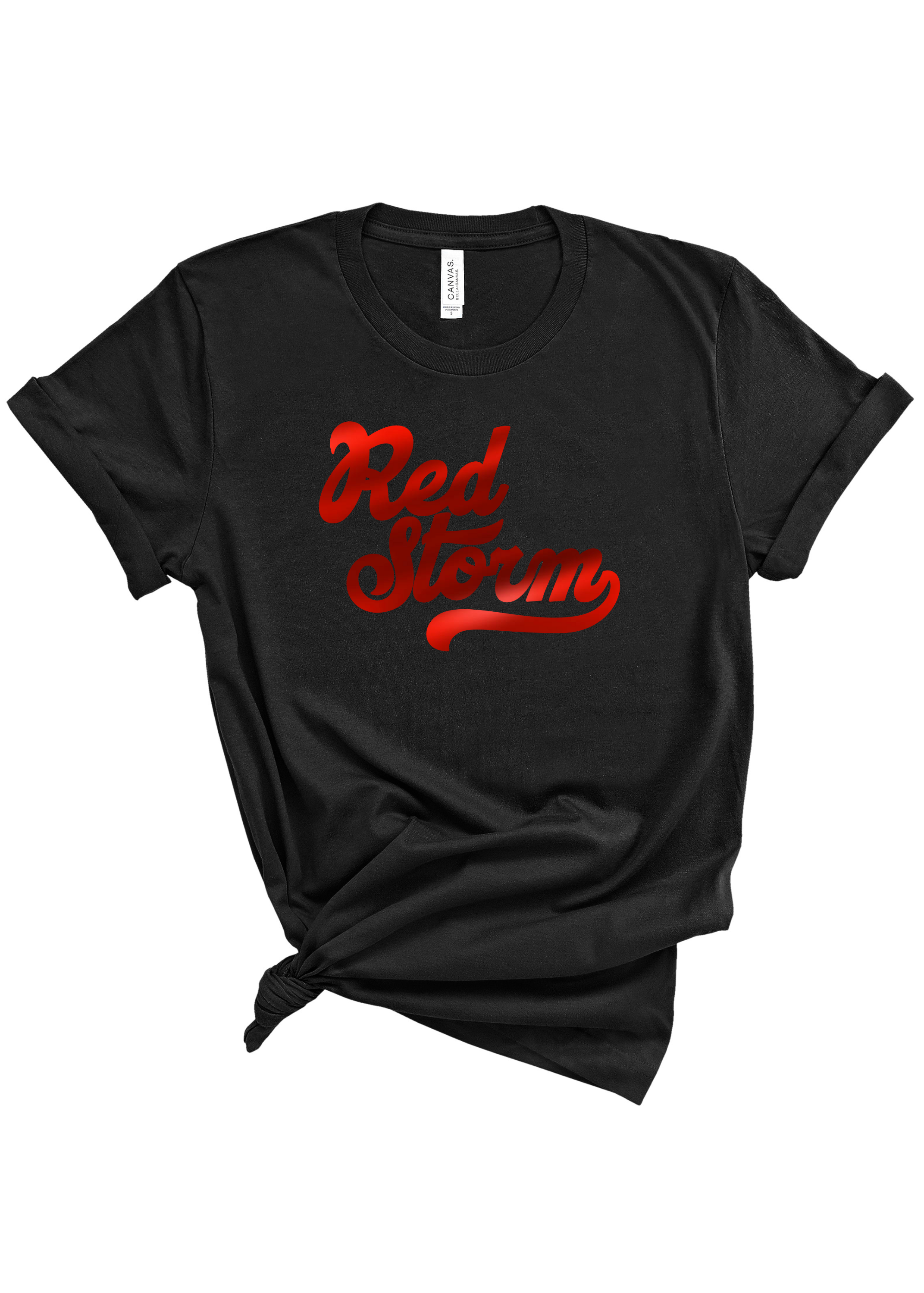 Red Storm Foil | Adult Tee-Womens - Tops - Tees-Sister Shirts-Sister Shirts, Cute & Custom Tees for Mama & Littles in Trussville, Alabama.