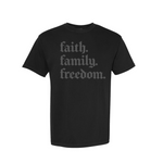 Faith. Family. Freedom | Adult Tee-Sister Shirts-Sister Shirts, Cute & Custom Tees for Mama & Littles in Trussville, Alabama.