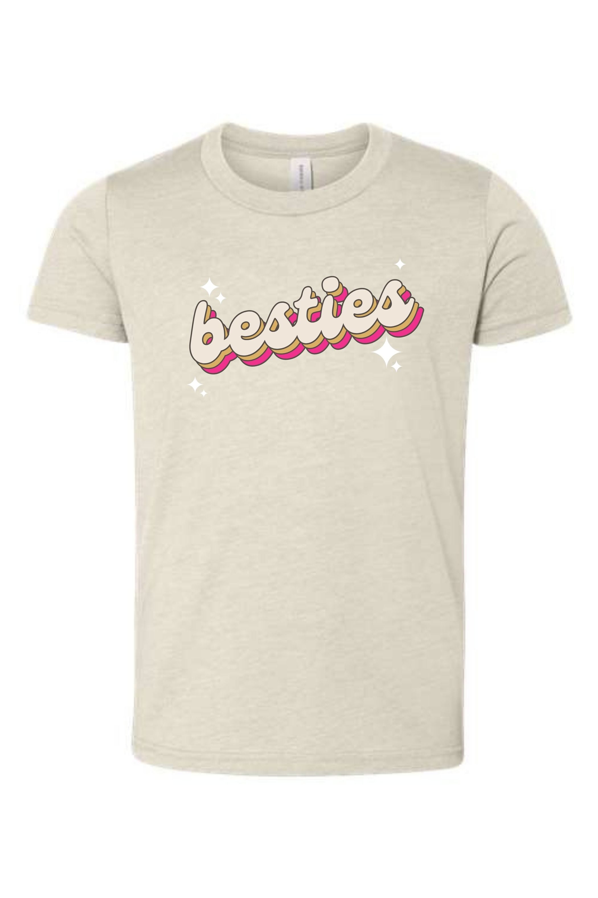 Besties | Kids Tee-Youth - Tops - Tees-Sister Shirts-Sister Shirts, Cute & Custom Tees for Mama & Littles in Trussville, Alabama.
