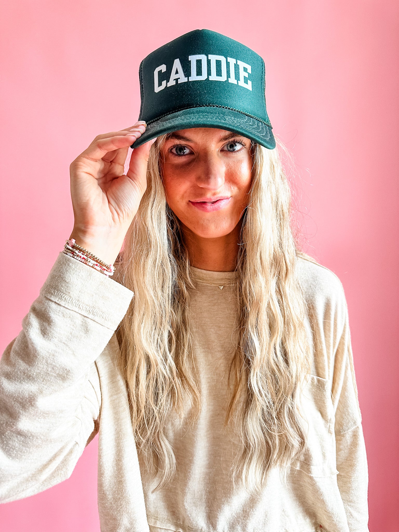 Caddie | Adult Trucker Hat-Women - Accessories - Hats-Sister Shirts-Sister Shirts, Cute & Custom Tees for Mama & Littles in Trussville, Alabama.