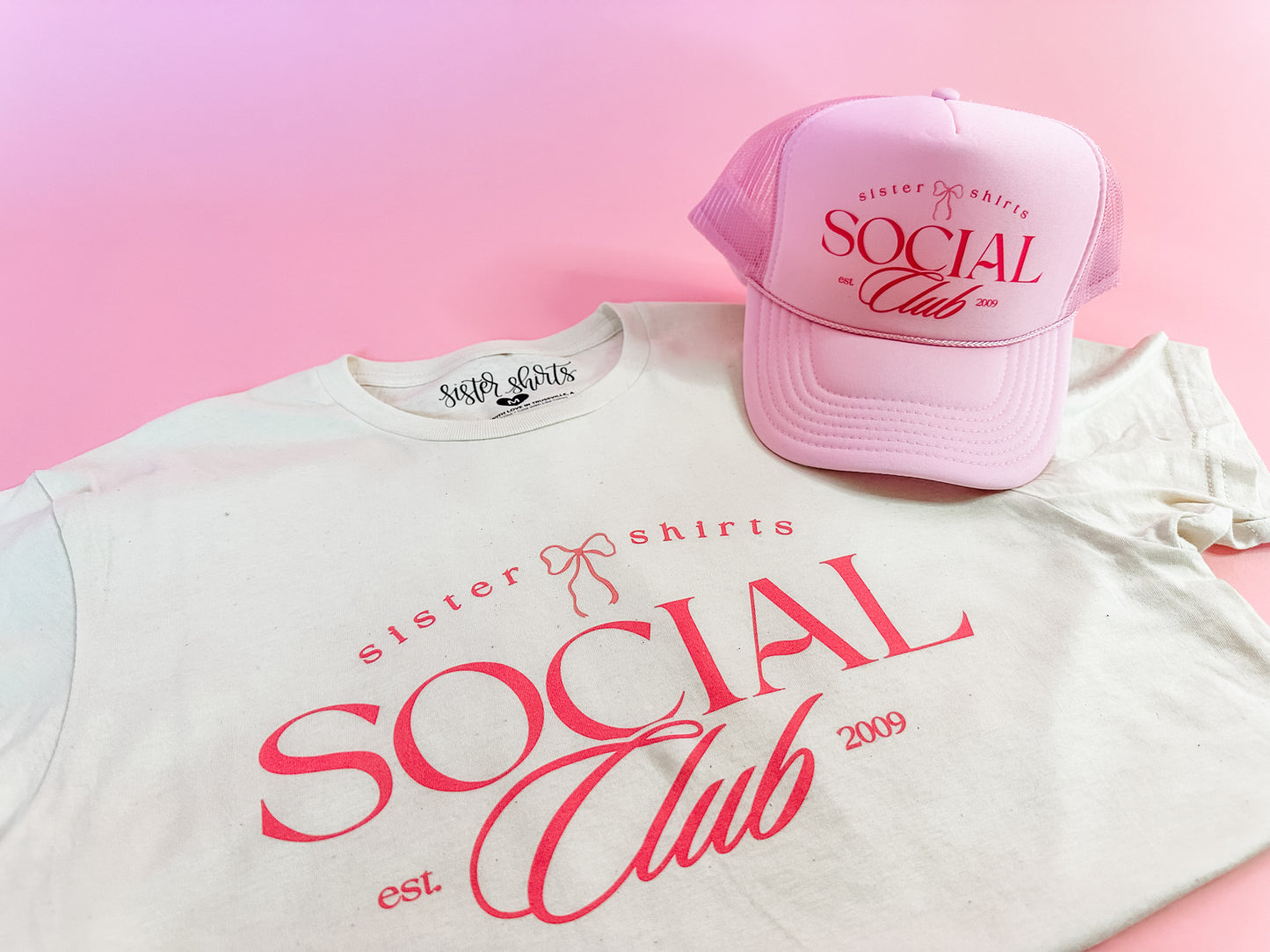SS Social Club | Adult Trucker Hat-Hats-Sister Shirts-Sister Shirts, Cute & Custom Tees for Mama & Littles in Trussville, Alabama.