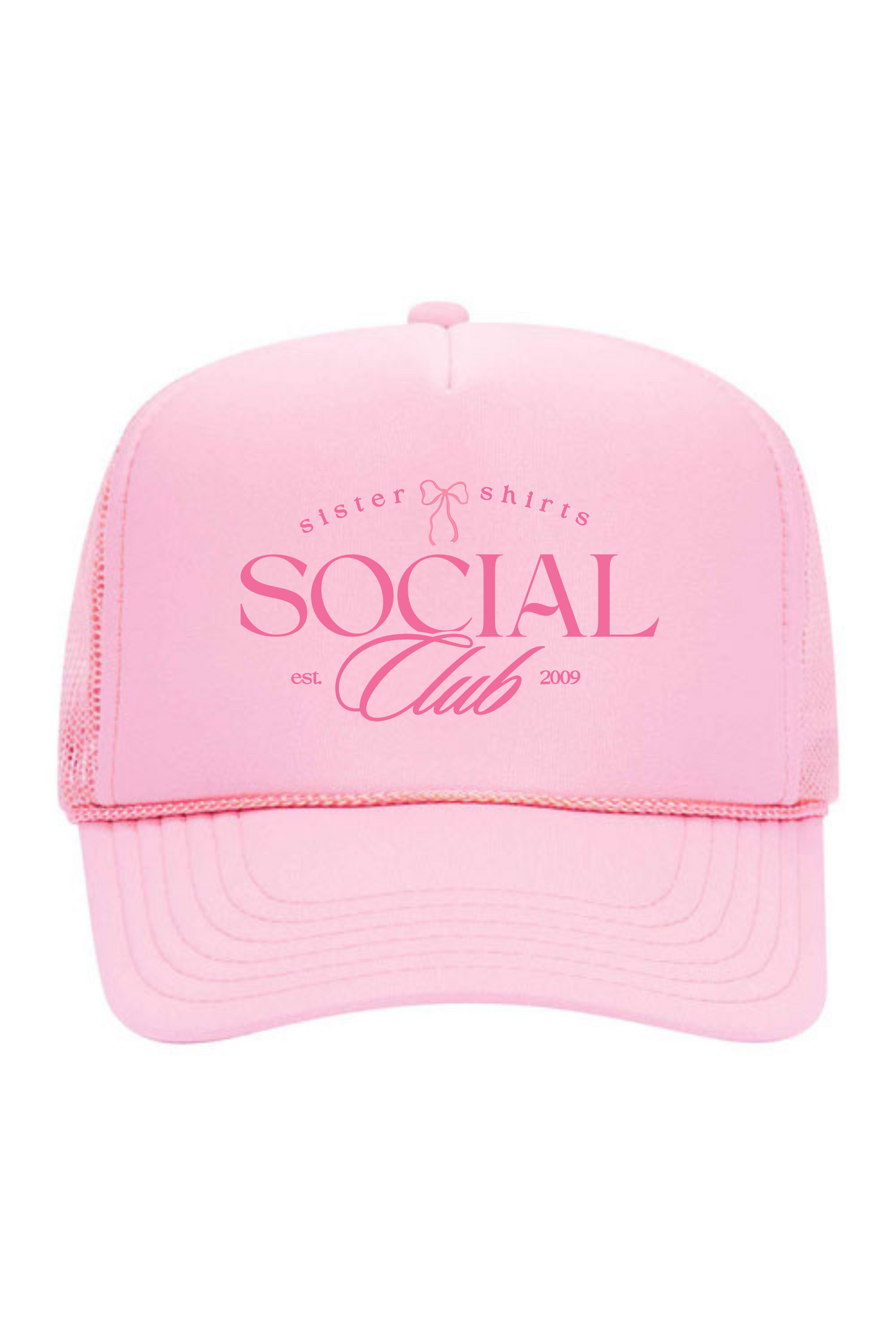 SS Social Club | Adult Trucker Hat-Hats-Sister Shirts-Sister Shirts, Cute & Custom Tees for Mama & Littles in Trussville, Alabama.
