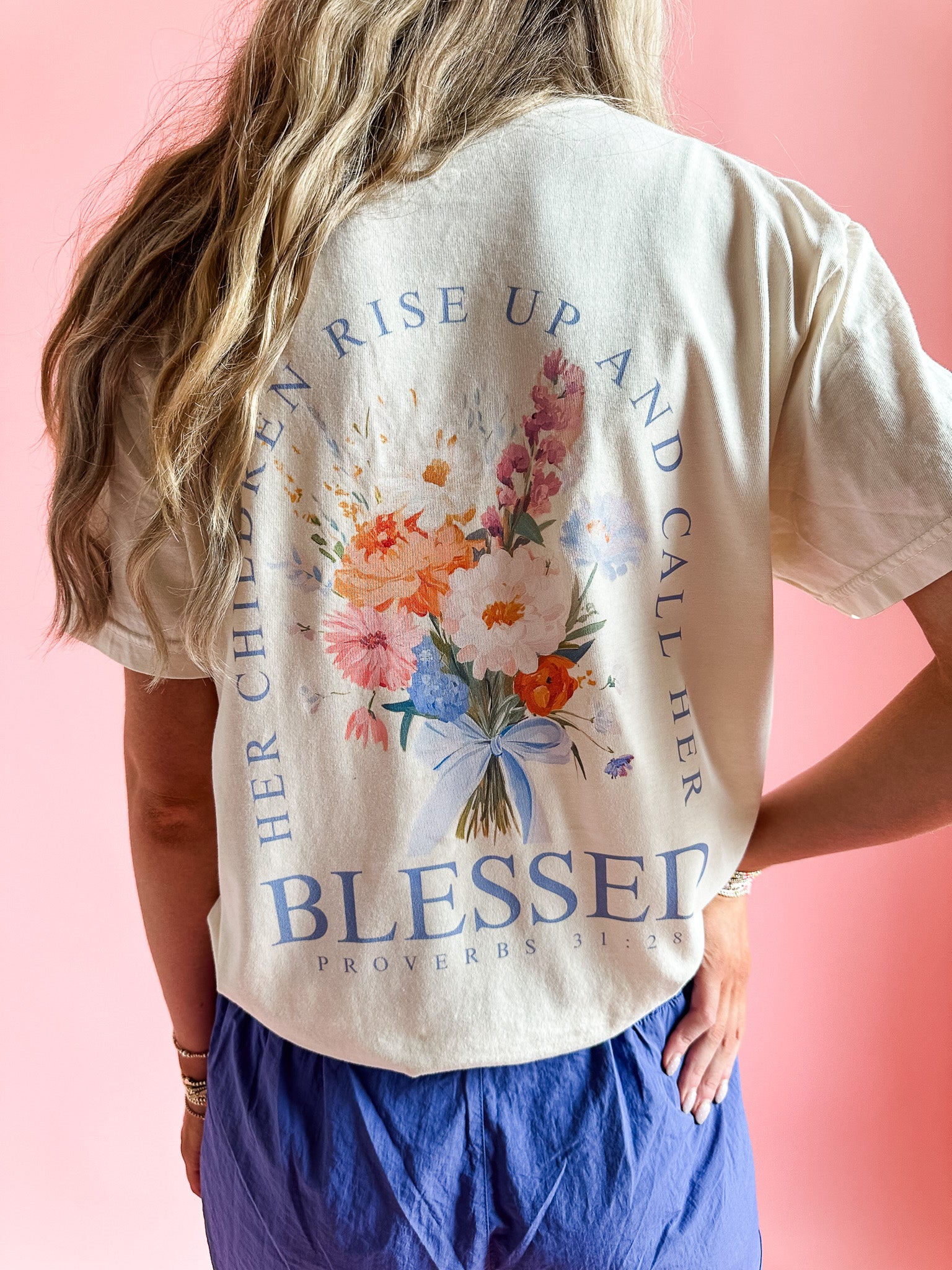 Her Children Call Her Blessed | Adult Tee-Womens - Tops - Tees-Sister Shirts-Sister Shirts, Cute & Custom Tees for Mama & Littles in Trussville, Alabama.