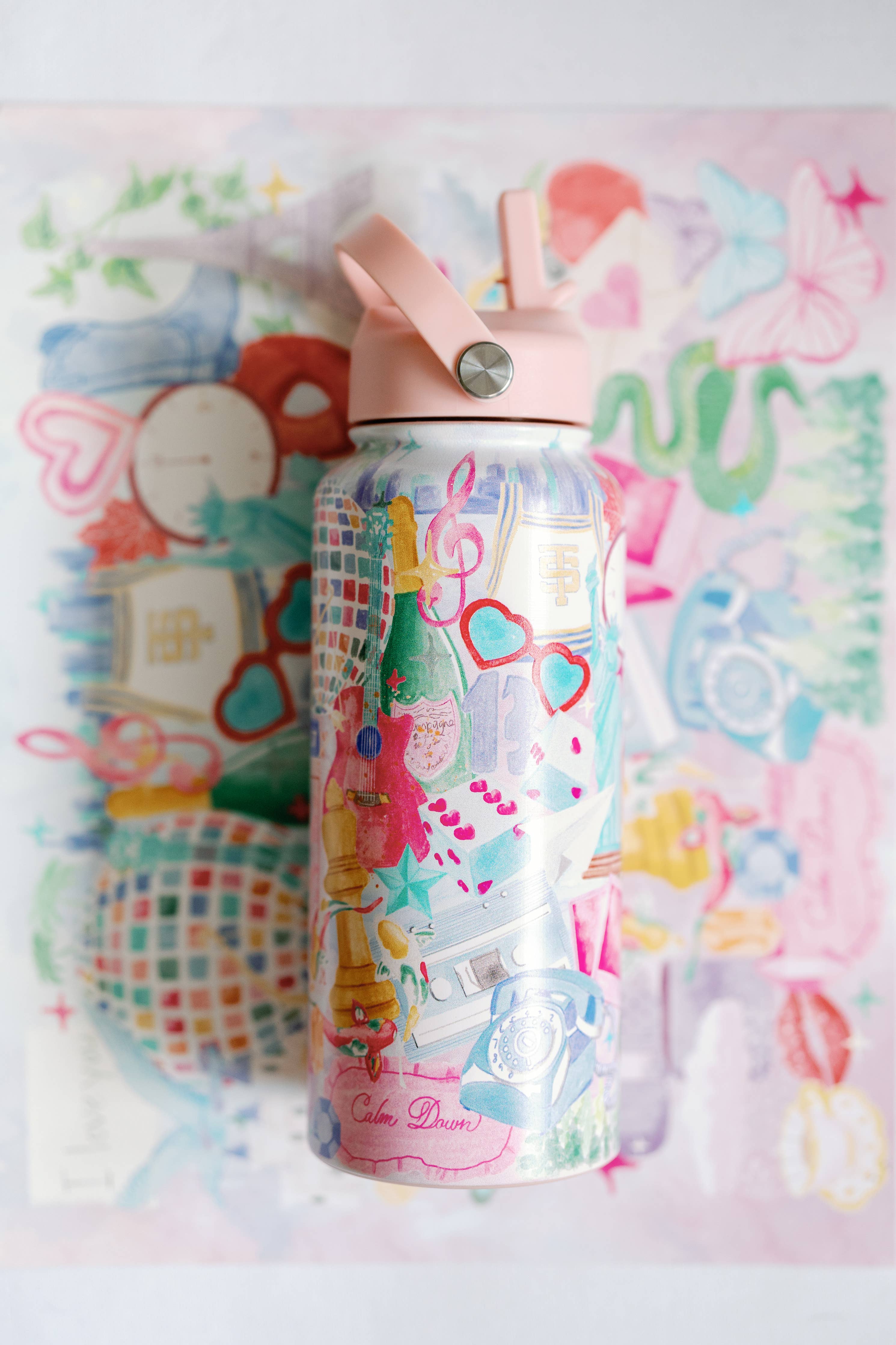 Taylor Swift | Insulated Water Bottle-Home - Drinkware-Gracefully Made Art-Sister Shirts, Cute & Custom Tees for Mama & Littles in Trussville, Alabama.