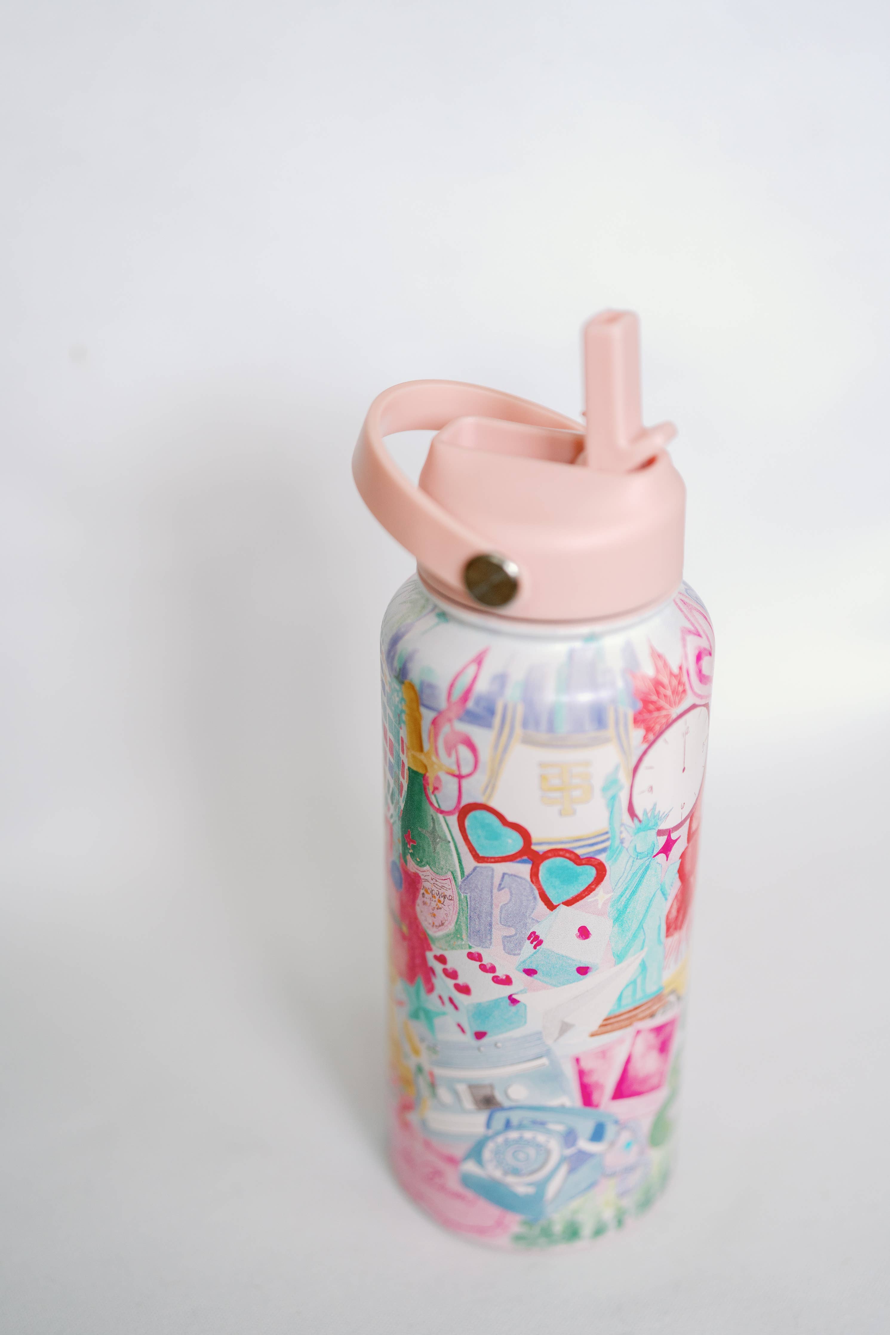 Taylor Swift | Insulated Water Bottle-Home - Drinkware-Gracefully Made Art-Sister Shirts, Cute & Custom Tees for Mama & Littles in Trussville, Alabama.