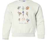 Consider The Wildflowers | Kids Crewneck-Youth - Tops - Sweatshirts-Sister Shirts-Sister Shirts, Cute & Custom Tees for Mama & Littles in Trussville, Alabama.