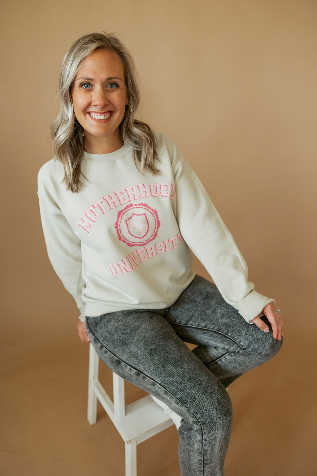 Motherhood University | Adult Crewneck-Women - Tops - Crewnecks-Sister Shirts-Sister Shirts, Cute & Custom Tees for Mama & Littles in Trussville, Alabama.