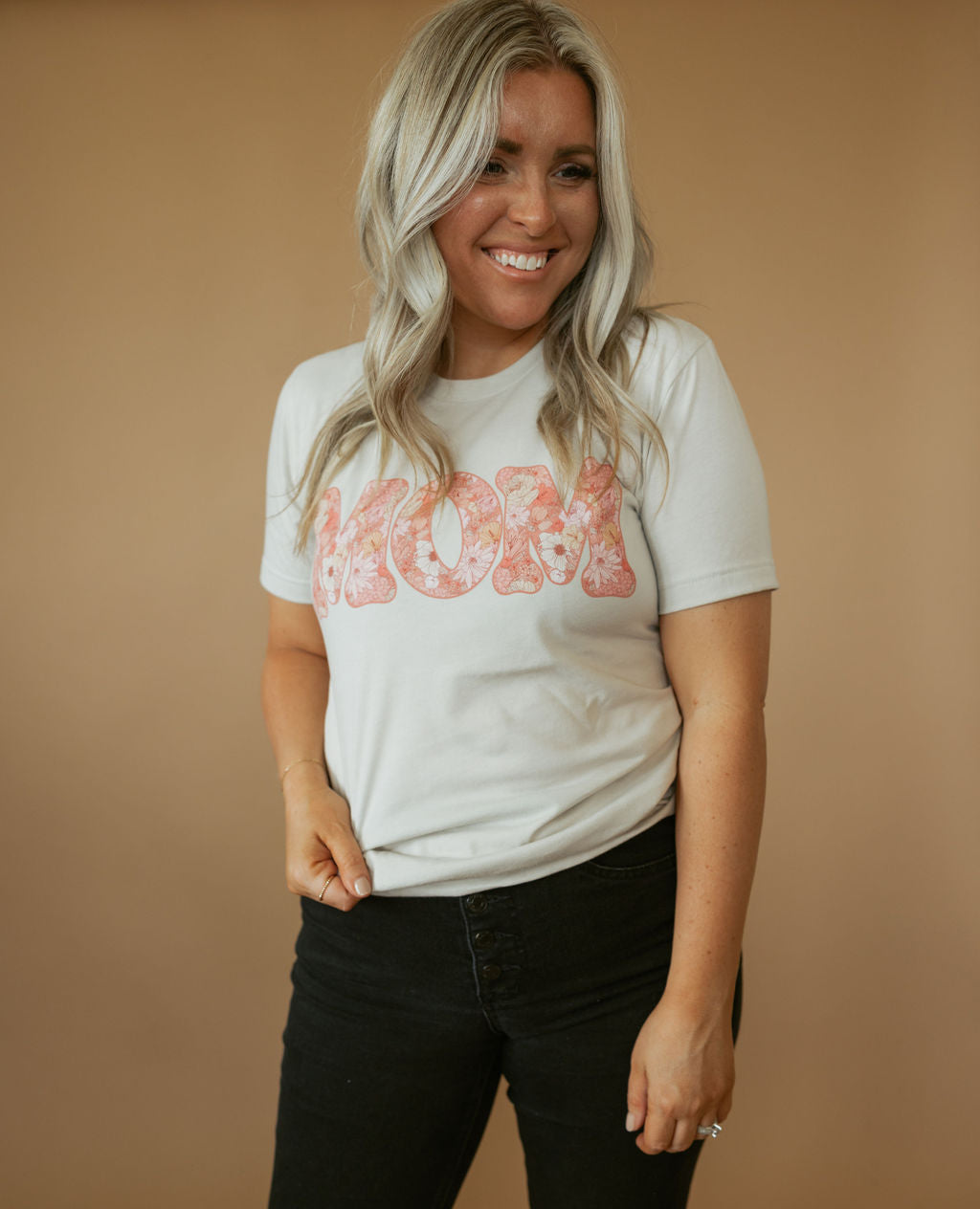 Floral Mom | Adult Tee | RTS-Adult Tee-Sister Shirts-Sister Shirts, Cute & Custom Tees for Mama & Littles in Trussville, Alabama.