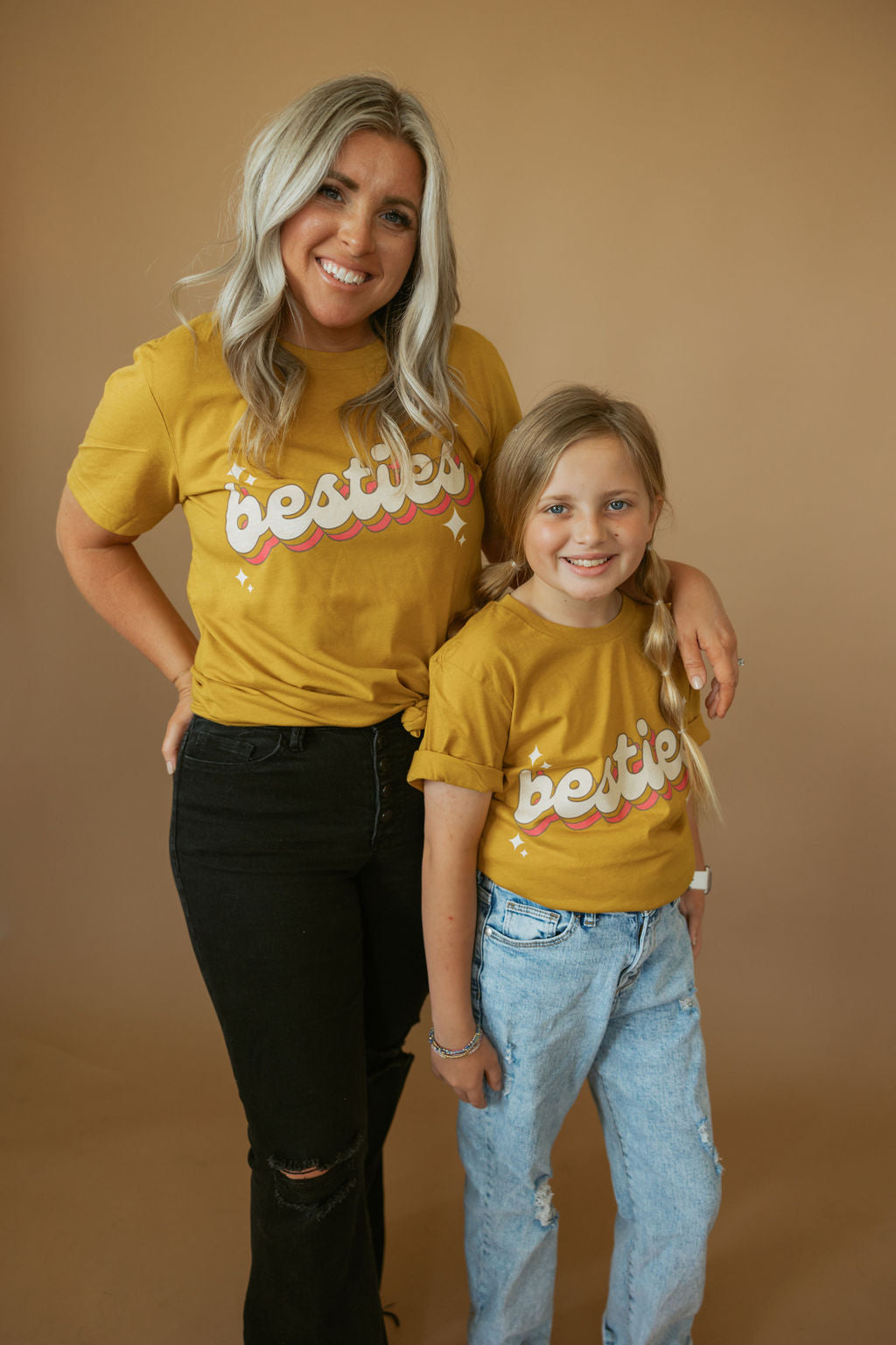 Besties | Adult Tee-Womens - Tops - Tees-Sister Shirts-Sister Shirts, Cute & Custom Tees for Mama & Littles in Trussville, Alabama.