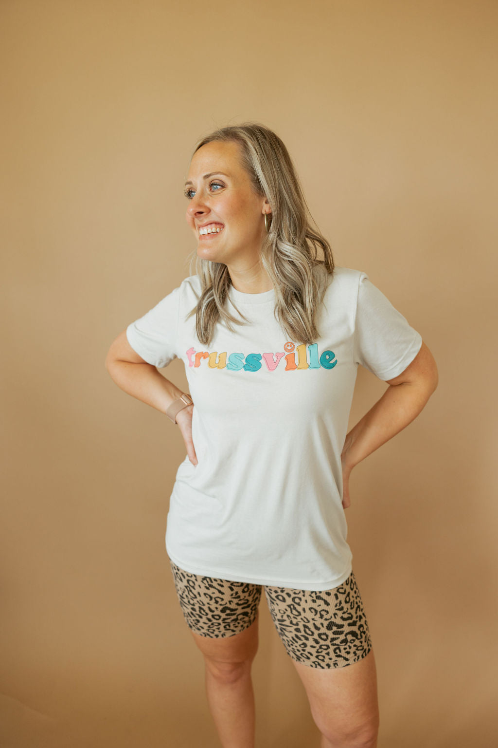 Customizable Multi Happy | Adult Tee-Womens - Tops - Tees-Sister Shirts-Sister Shirts, Cute & Custom Tees for Mama & Littles in Trussville, Alabama.