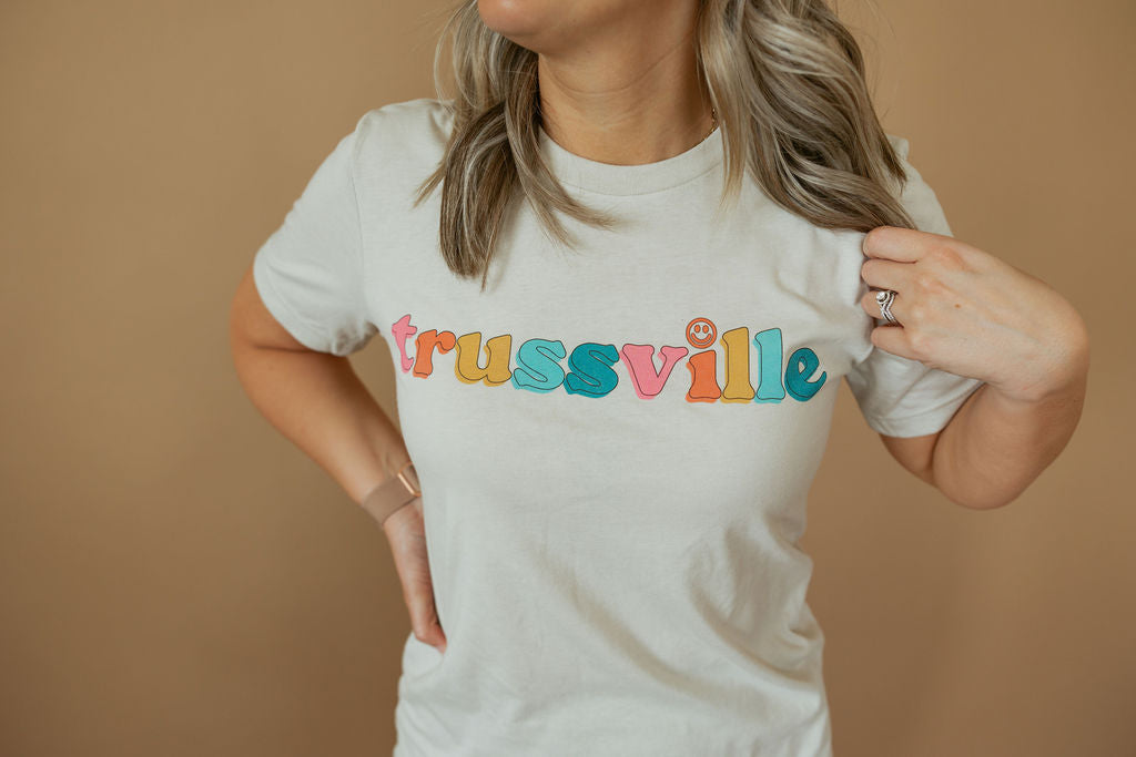 Customizable Multi Happy | Adult Tee-Womens - Tops - Tees-Sister Shirts-Sister Shirts, Cute & Custom Tees for Mama & Littles in Trussville, Alabama.