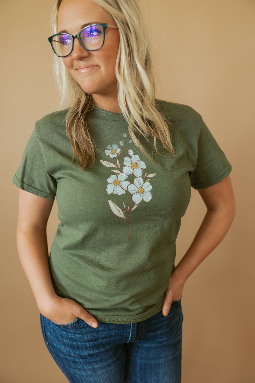 Birth Flower | Adult Tee-Womens - Tops - Tees-Sister Shirts-Sister Shirts, Cute & Custom Tees for Mama & Littles in Trussville, Alabama.