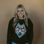 Huskies Glasses | Adult Mineral Wash Crewneck-Women - Tops - Crewnecks-Sister Shirts-Sister Shirts, Cute & Custom Tees for Mama & Littles in Trussville, Alabama.