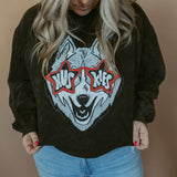 Huskies Glasses | Adult Mineral Wash Crewneck-Women - Tops - Crewnecks-Sister Shirts-Sister Shirts, Cute & Custom Tees for Mama & Littles in Trussville, Alabama.