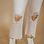 90s Vintage Super High Rise Crop Flare Jeans-Women - Bottoms - Pants-Vervet-Sister Shirts, Cute & Custom Tees for Mama & Littles in Trussville, Alabama.