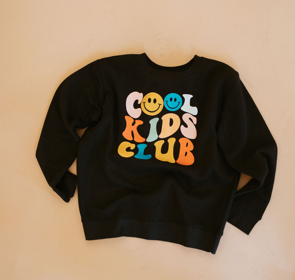 Cool Kids Club | Kids Crewneck-Youth - Tops - Sweatshirts-Sister Shirts-Sister Shirts, Cute & Custom Tees for Mama & Littles in Trussville, Alabama.