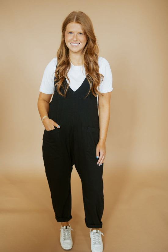 Casual Solid Knit Baggy Jumpsuit-Jumpsuit-Very J-Sister Shirts, Cute & Custom Tees for Mama & Littles in Trussville, Alabama.