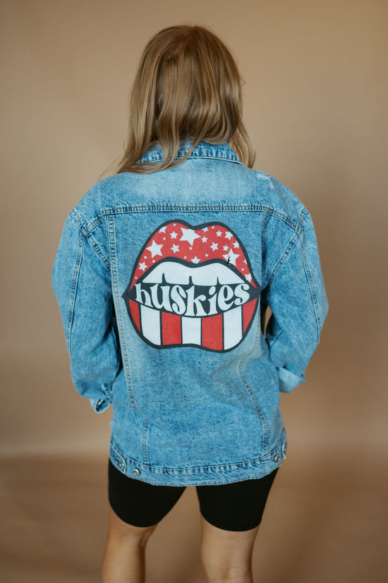 Distressed Casual Denim Jacket-Jacket-BLUE AGE-Sister Shirts, Cute & Custom Tees for Mama & Littles in Trussville, Alabama.
