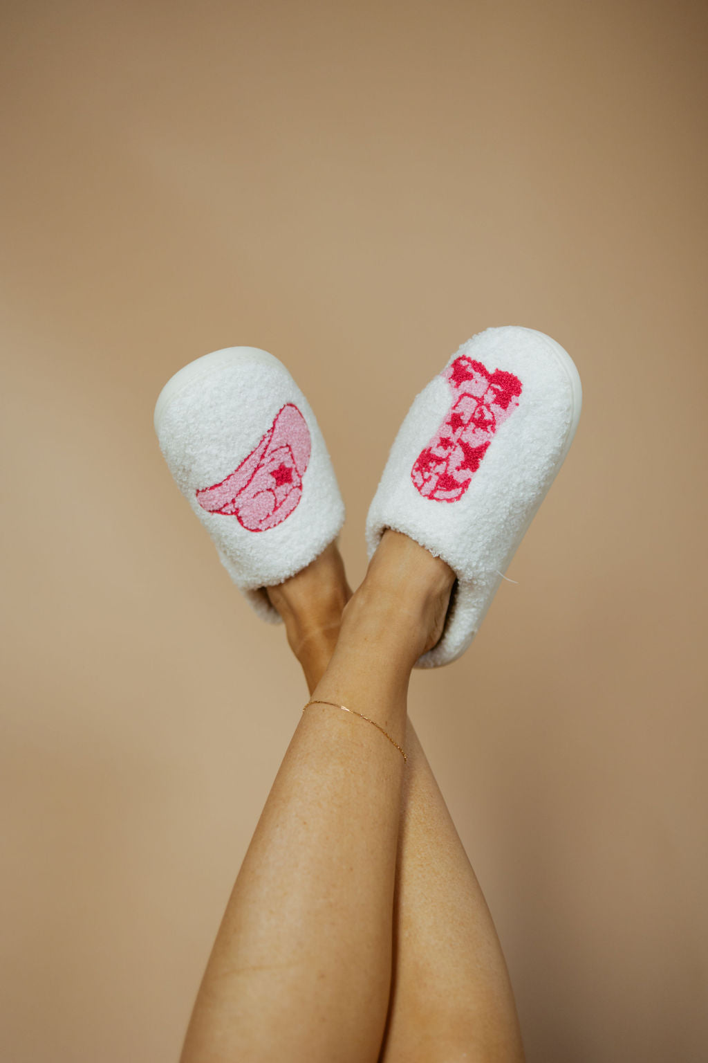 Boot and Cowgirl Hat Western Slippers-Women - Shoes-Katydid-Sister Shirts, Cute & Custom Tees for Mama & Littles in Trussville, Alabama.