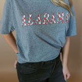 Alabama Checkered | Mom Crop Tee-Womens - Tops - Tees-Sister Shirts-Sister Shirts, Cute & Custom Tees for Mama & Littles in Trussville, Alabama.