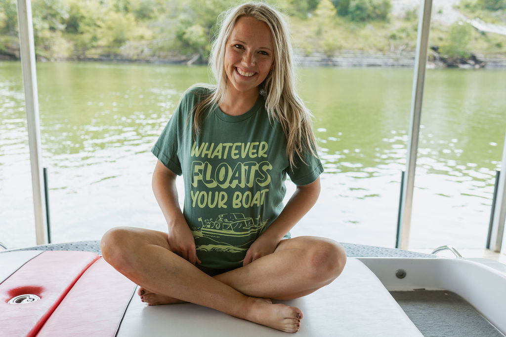 Whatever Floats Your Boat | Adult Tee-Womens - Tops - Tees-Sister Shirts-Sister Shirts, Cute & Custom Tees for Mama & Littles in Trussville, Alabama.
