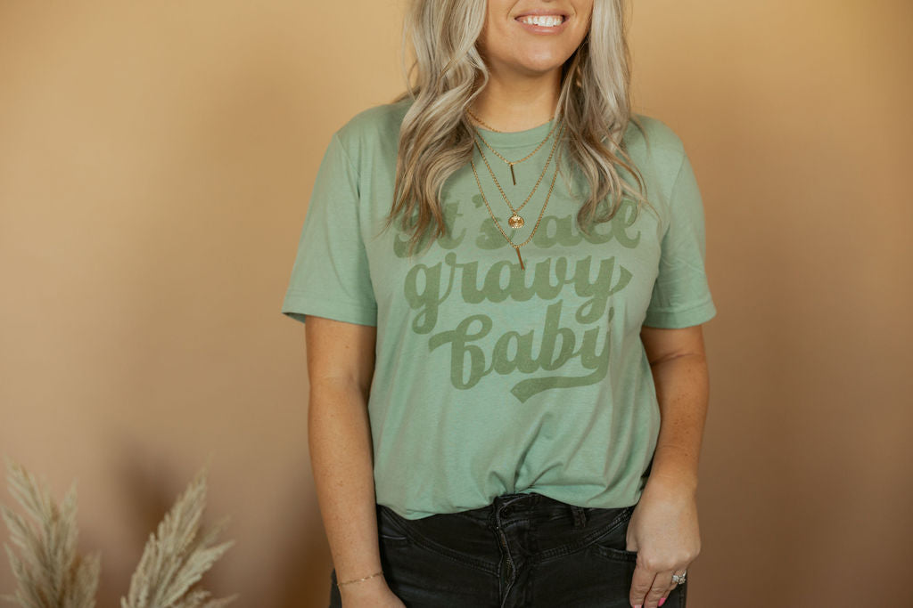 Gravy Baby | Adult Tee-Womens - Tops - Tees-Sister Shirts-Sister Shirts, Cute & Custom Tees for Mama & Littles in Trussville, Alabama.