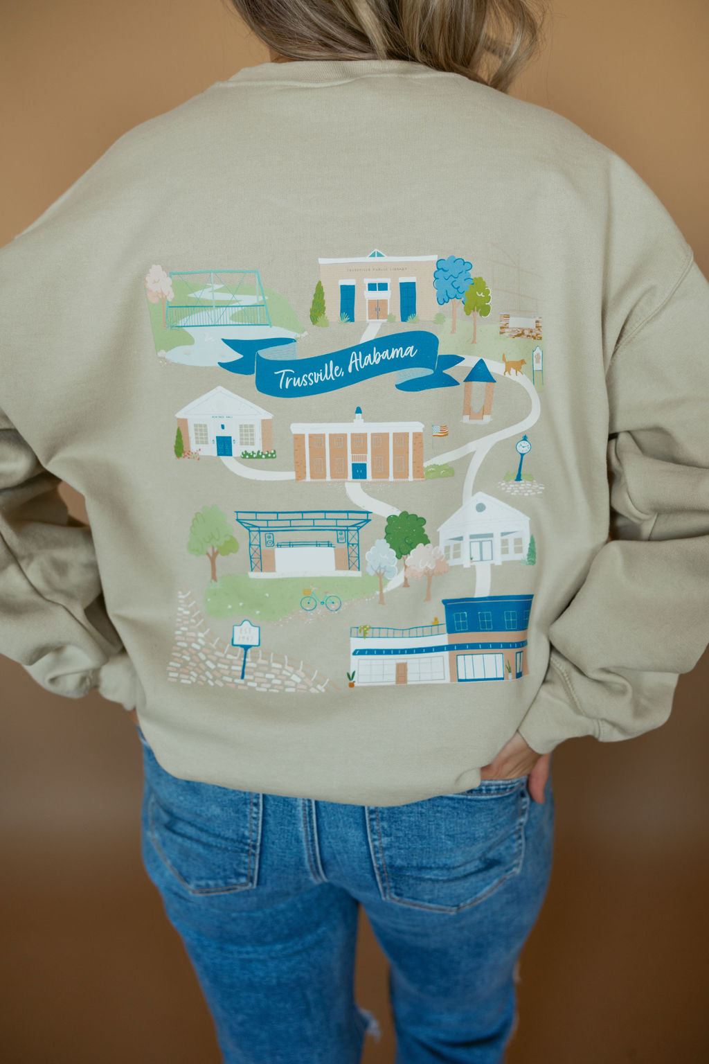 Trussville City Landmarks | Adult Crewneck-Women - Tops - Crewnecks-Sister Shirts-Sister Shirts, Cute & Custom Tees for Mama & Littles in Trussville, Alabama.