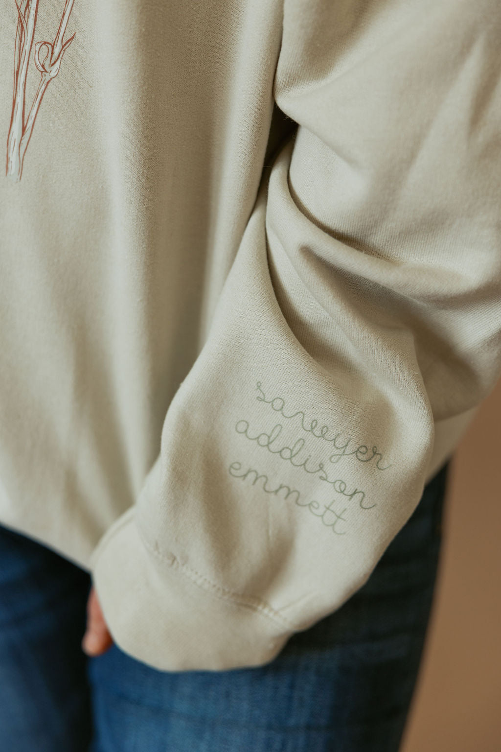 Birth Flower | Adult Crewneck-Women - Tops - Crewnecks-Sister Shirts-Sister Shirts, Cute & Custom Tees for Mama & Littles in Trussville, Alabama.