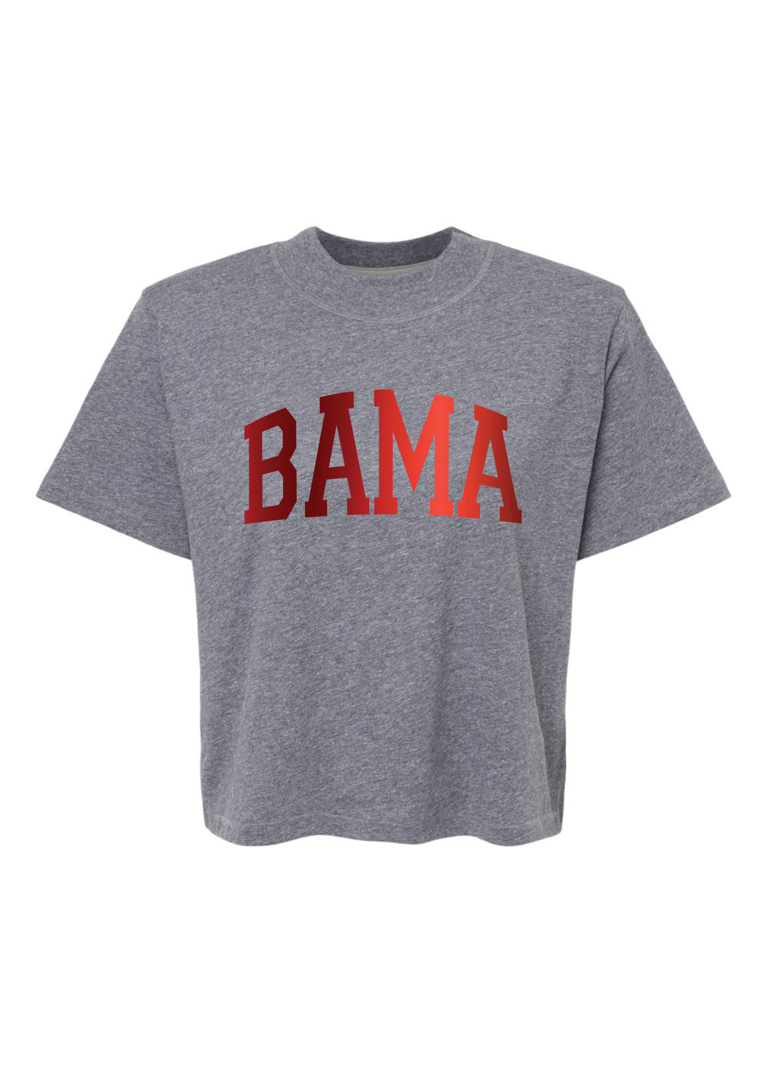 Bama Foil | Mom Crop Tee-Womens - Tops - Tees-Sister Shirts-Sister Shirts, Cute & Custom Tees for Mama & Littles in Trussville, Alabama.