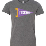 Springville Tigers Pennant | Kids Tee-Youth - Tops - Tees-Sister Shirts-Sister Shirts, Cute & Custom Tees for Mama & Littles in Trussville, Alabama.