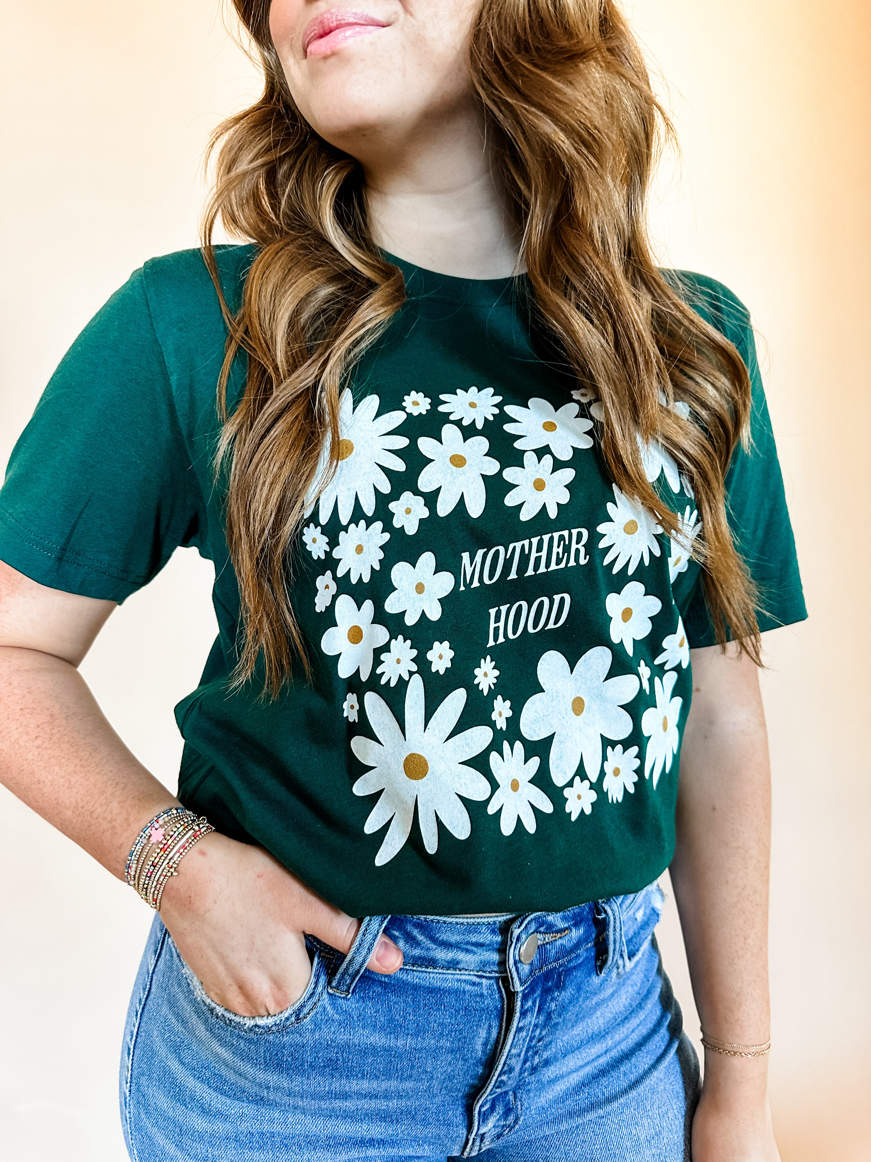 Daisy Motherhood | Adult Tee-Womens - Tops - Tees-Sister Shirts-Sister Shirts, Cute & Custom Tees for Mama & Littles in Trussville, Alabama.