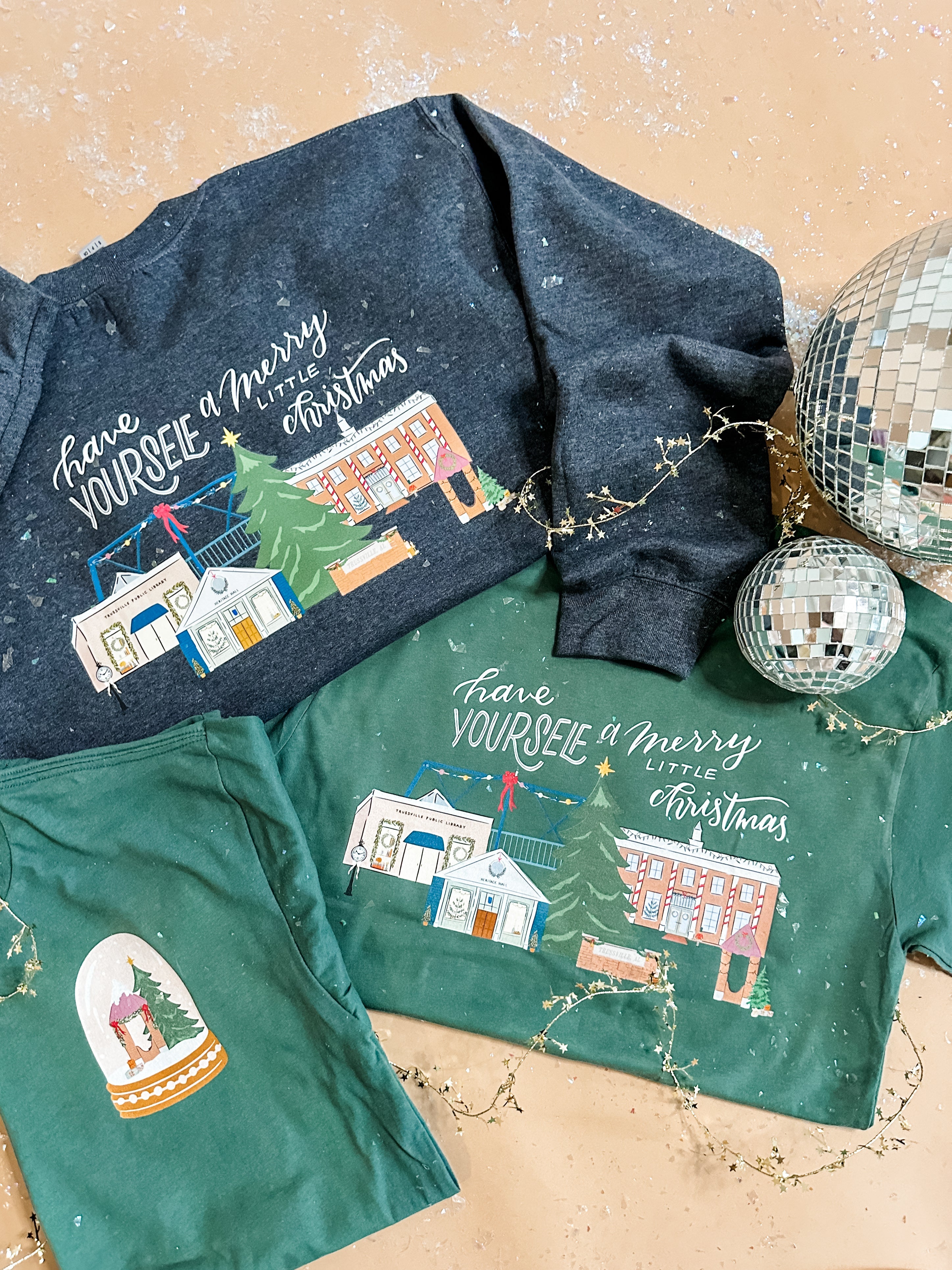 Small Town Christmas | Kids Crewneck | RTS-Kids Crewneck-Sister Shirts-Sister Shirts, Cute & Custom Tees for Mama & Littles in Trussville, Alabama.