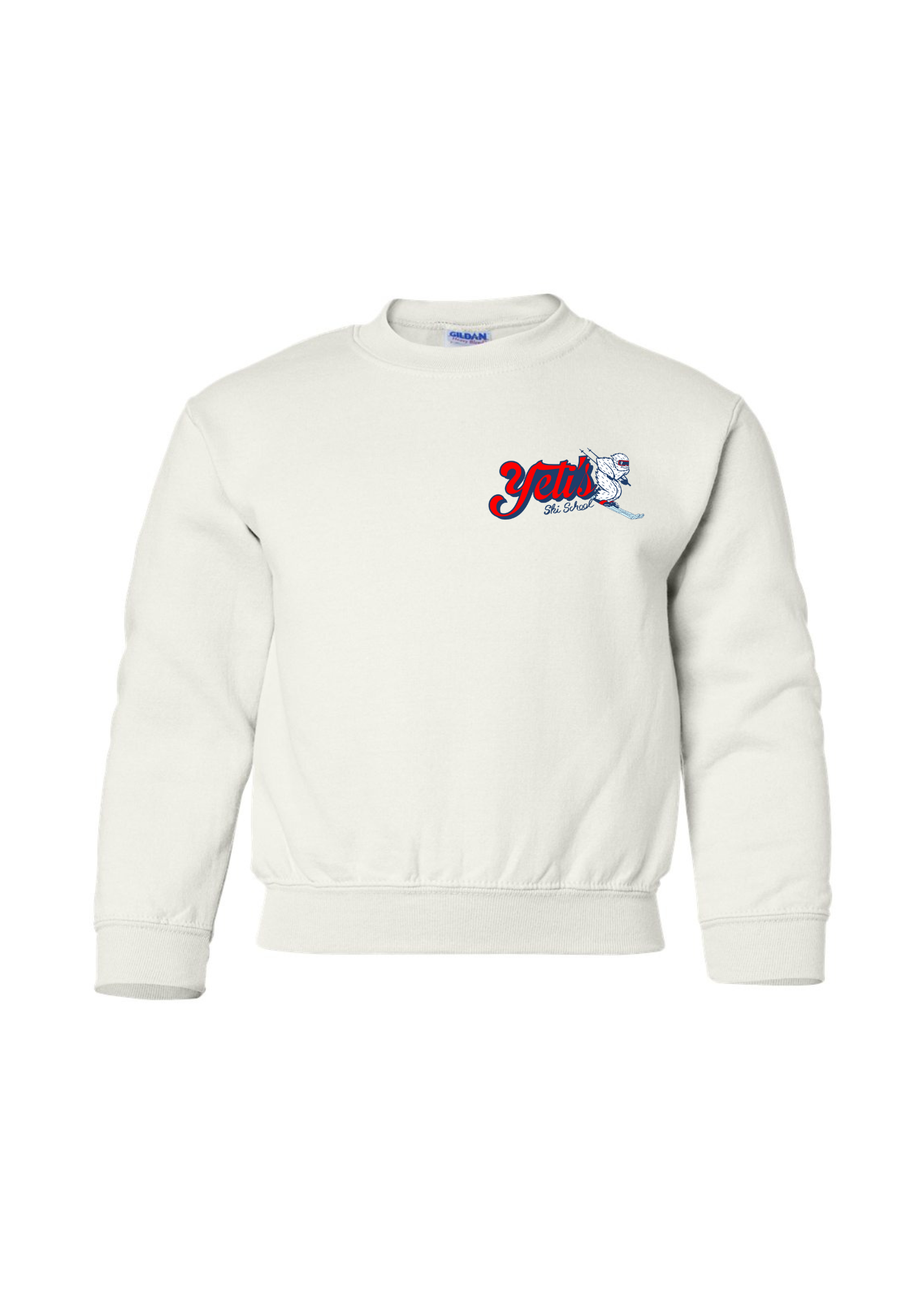 Yeti Ski School | Kids Crewneck | RTS-Sister Shirts-Sister Shirts, Cute & Custom Tees for Mama & Littles in Trussville, Alabama.