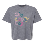 Oh Happy Day | Mom Crop Tee-Womens - Tops - Tees-Sister Shirts-Sister Shirts, Cute & Custom Tees for Mama & Littles in Trussville, Alabama.
