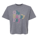 Oh Happy Day | Mom Crop Tee-Womens - Tops - Tees-Sister Shirts-Sister Shirts, Cute & Custom Tees for Mama & Littles in Trussville, Alabama.
