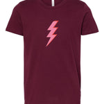 Pink Multi Spotted Bolt | Kids Tee-Youth - Tops - Tees-Sister Shirts-Sister Shirts, Cute & Custom Tees for Mama & Littles in Trussville, Alabama.