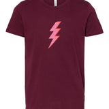 Pink Multi Spotted Bolt | Kids Tee-Youth - Tops - Tees-Sister Shirts-Sister Shirts, Cute & Custom Tees for Mama & Littles in Trussville, Alabama.