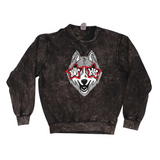 Huskies Glasses | Adult Mineral Wash Crewneck-Women - Tops - Crewnecks-Sister Shirts-Sister Shirts, Cute & Custom Tees for Mama & Littles in Trussville, Alabama.