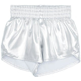 Metallic Game Day Shorts | Silver-Youth - Bottoms - Shorts-Sister Shirts-Sister Shirts, Cute & Custom Tees for Mama & Littles in Trussville, Alabama.