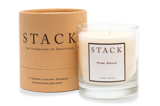 STACK Candle | Pure Grace-Candles-Stack-Sister Shirts, Cute & Custom Tees for Mama & Littles in Trussville, Alabama.