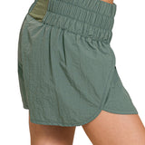 Elastic Waist Active Wear Shorts | Ash Jade-women - bottoms - shorts-zenana-Sister Shirts, Cute & Custom Tees for Mama & Littles in Trussville, Alabama.