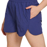 Go Time Shorts in Light Navy | Plus Active Wear Shorts-women - bottoms - shorts-Zenana-Sister Shirts, Cute & Custom Tees for Mama & Littles in Trussville, Alabama.