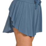 Ruffle Hem Tennis Skirt | Dusty Blue-Women - Bottoms - Skirts-zenana-Sister Shirts, Cute & Custom Tees for Mama & Littles in Trussville, Alabama.