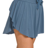 Ruffle Hem Tennis Skirt | Dusty Blue-Women - Bottoms - Skirts-zenana-Sister Shirts, Cute & Custom Tees for Mama & Littles in Trussville, Alabama.