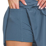 Ruffle Hem Tennis Skirt | Dusty Blue-Women - Bottoms - Skirts-zenana-Sister Shirts, Cute & Custom Tees for Mama & Littles in Trussville, Alabama.