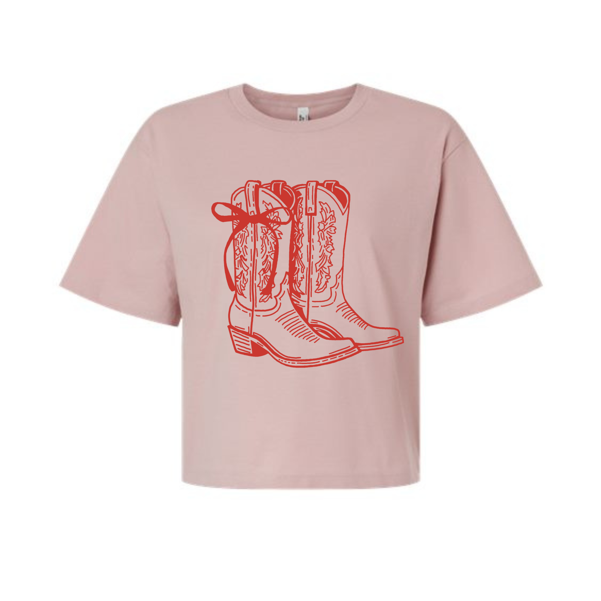 Bow Boots | Relaxed Crew Adult Tee | RTS-Sister Shirts-Sister Shirts, Cute & Custom Tees for Mama & Littles in Trussville, Alabama.
