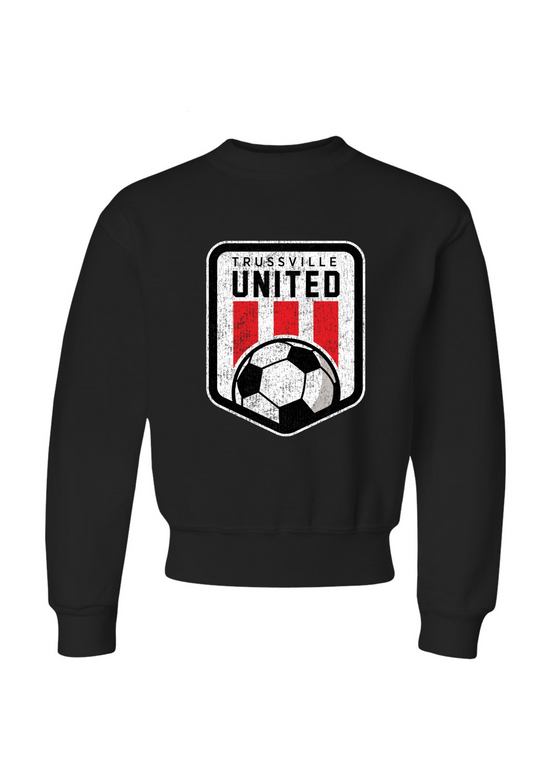 Trussville United Distressed | Kids Crewneck-Kids Crewneck-Sister Shirts-Sister Shirts, Cute & Custom Tees for Mama & Littles in Trussville, Alabama.